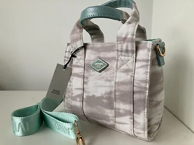 £14.99 • Buy RIVER ISLAND  GREEN TIE DYE MARBLE SMALL  TOTE BAG  Shoulder Handbag  NEW