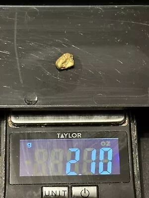 2.10 G Gram California Panned Placer Gold Nugget Lot Original Real - TCCCX • $148.50