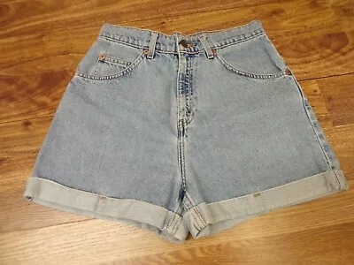 Vintage Levis 954 Shorts High Waisted Mom Jean Orange Tab Size 7 Cuffs • $25