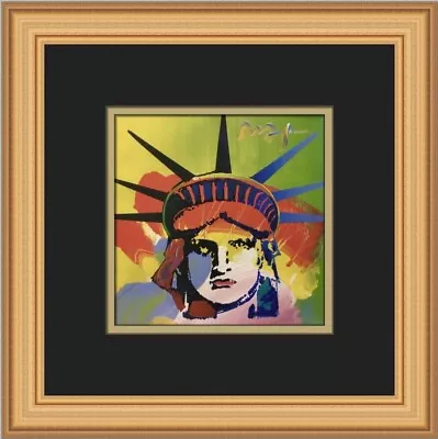 Peter Max Liberty Head 04 Custom Framed Print Free Shipping • $95