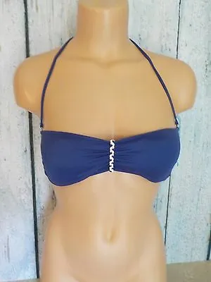 Victoria's Secret Swim Beach Bandeau Push-Up Multi-Way Bikini Top Navy PS Nwt • $2.99