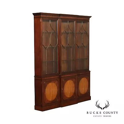 Baker Collector's Edit. Eng. Regency St. Mahogany China Display Bookcase Cabinet • $3895