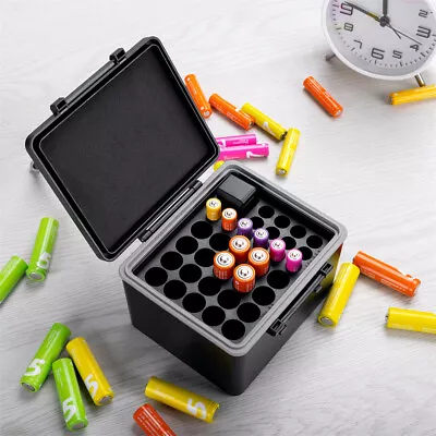 Battery Case Storage Organizer Box Holder For AA AAA 18650 & Camera Batteries • £14.99