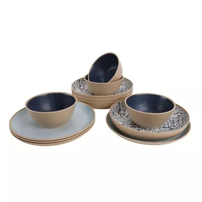 12-Piece Bamboo Dinnerware Set Takara Print • $24.90