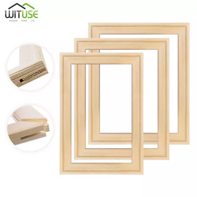 Canvas Prints Frame Stretcher Bar Oil Painting DIY Assembly Wooden Strip Kit 2F • £9.50