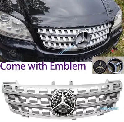 Grille For 2005 06 07 2008 Mercedes Benz W164 ML320 ML350 ML550 Grill W/Emblem • $129.99