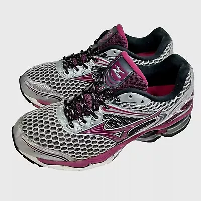 Mizuno Wave Creation 17 Running Shoes Womens 7.5 Purple Pink Gray J1GD151869 • $24