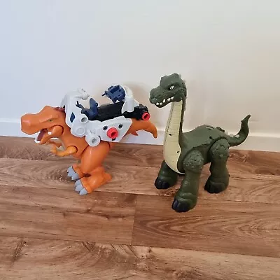 Bulk Fisher Price Imaginext Deluxe T Rex And Walking Roaring Green Dinosaur • $50