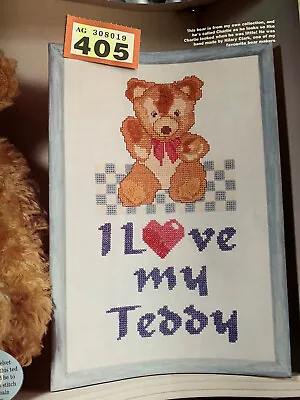 I Love My Teddy Vintage Style Cross Stitch Design Chart • £1.19