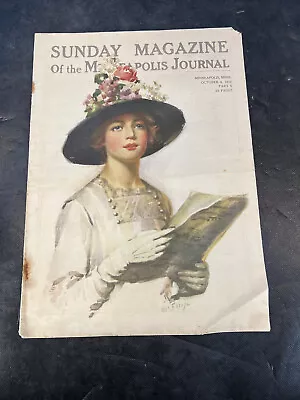 1912 Sunday Magazine Minneapolis Journal Bull Durham Tobacco Advert • $19.95