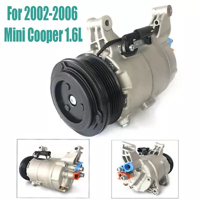 For 2002 2003 2004 2005 06 Mini Cooper 1.6L AC A/C Compressor With Clutch Reman • $120.65