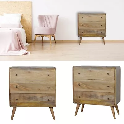 Chest Of Drawers Cabinet Storage Mid Century Nordic Retro Style Oak Finish • £419