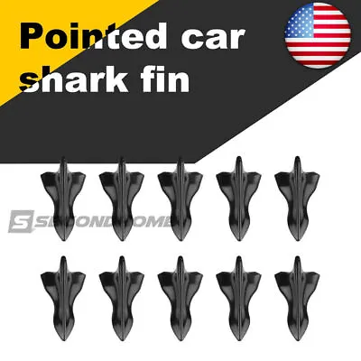 10X Shark Fin Diffuser Vortex Generator Car Wing Roof Spoiler Bumper Universal • $8.99