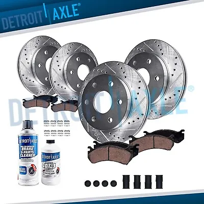 Front & Rear Rotors+ Brake Pads For 2007-2009 Ford Expedition Lincoln Navigator • $282.31