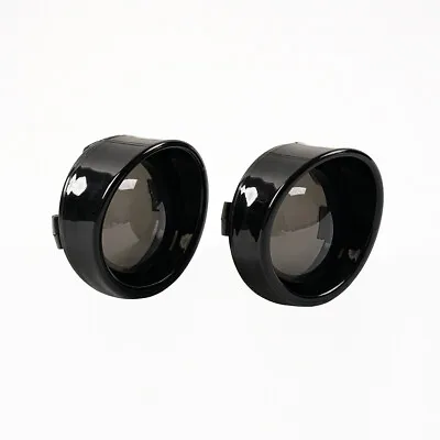 $4.39 • Buy Pair Smoke Turn Signal Lens Cover For Harley Davidson Electra Street Road Glide