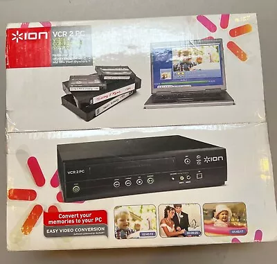 ION VCR 2 PC USB VHS Video To Computer Conversion System New/Sealed! • $100