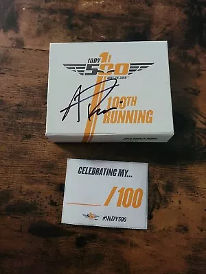 2016 Indianapolis 500 Silver Pit Badge #3381 Alexander Rossi Signed Box • $120