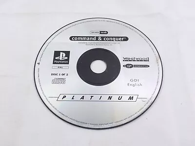 Mint Disc Only Playstation 1 Ps1 Platinum Command & Conquer VII-217 • $19.90