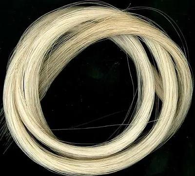 1 Hank Of Real Horse Hair For 4/4 Violin Bow Natural White Uk Seller!!! • £6.95