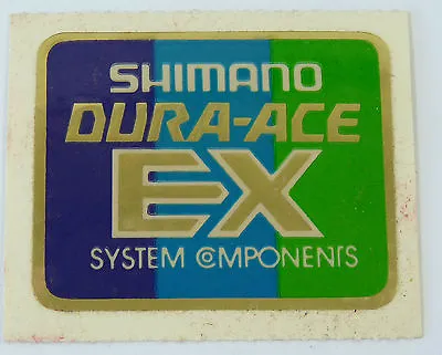 Shimano Dura Ace EX Decal Bicycle Frame Seat Tube Vintage Bicycle Sticker NOS • $18