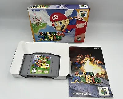 Super Mario 64 N64 Nintendo 64 Complete CIB W/ Manual - Tested • $119.95