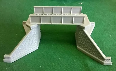 Small Girder Bridge N Gauge Model Railway Supports Brick/ Stonework Detail • £8.49