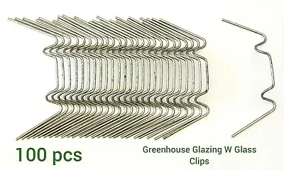 Clips For Greenhouse Glazing Clips W Glass Panel Clips Spring Wire 100pcs • £6.99