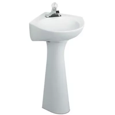 American Standard 0028.000 Pedestal Base Only (Sink Sold Separate) - White • $49