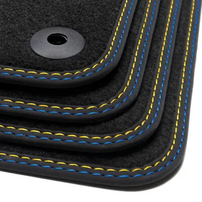 For Volvo S40 V40 Black Carpet Car Mats 4pc – 2000-2004 OEM Quality Velour • $88