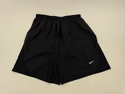 Vintage Nike Fit Dry Polyester Soccer Running Lined Shorts Mens Large L • $14.95