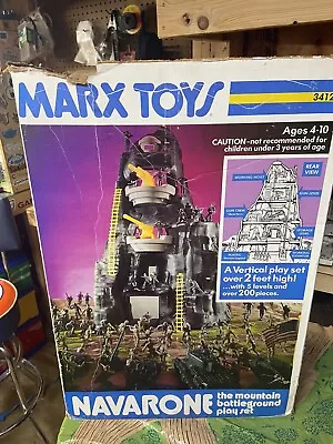 Vintage Marx Guns Of Navarone WWII Mountain Battleground Playset W/ Original Box • $325