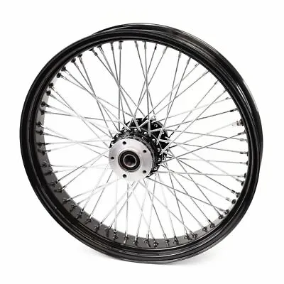 Ultima Black & Chrome 21  X 3.5  60 Spoke Front Wheel Rim Harley Touring Bagger • $269.95