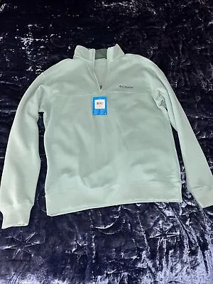 Columbia Mens Hart Mountain II Half Zip Fleece NWT Size Medium Green • $25