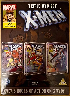 X Men Triple DVD Set Marvel 1992 Cartoon(2011) 20 Episodes 3 DVD'S  • £5.99