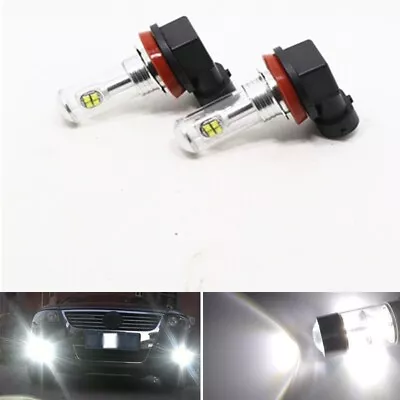 2x H11 H8 H9 80W 6000K White 2800lm CREE LED Fog DRL Light Bulb Lamps • $26.88