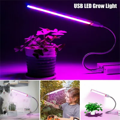 £5.25 • Buy UK Indoor USB LED Plant Growth Lamp Portable Greenhouse Green Plant Grow Light