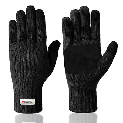 EvridWear Mens Winter Warm Knitted Thermal Touchscreen Gloves With 3M Thinsulate • $17.58