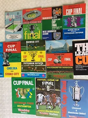 Football League Cup Final Programmes 1963 To 1986 ~ You Choose Which Year • £2.99