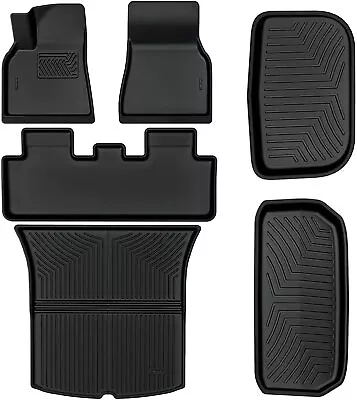 Floor Mats Set For 2020-2024 Tesla Model Y 5-Seat XPE Cargo Liner All Weather • $85.99