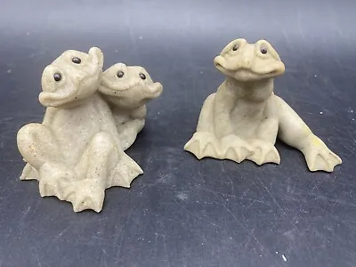 Quarry Critters Frogs Figurines Fric & Frac Frita Vintage Quarry Critters • $37