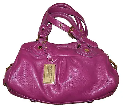 MARC JACOBS Fuchsia Pink Leather 7 X 12 STANDARD SUPPLY Satchel Crossbody • $143.99