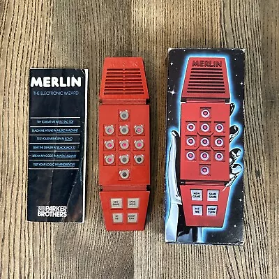 Vintage 1978 Merlin The Electronic Wizard Game With Instructions WORKS IOB • $95