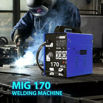 MIG Welder 170 Flux Core Wire Automatic Feed Welding Machine No Gas AC 110V • $99.99