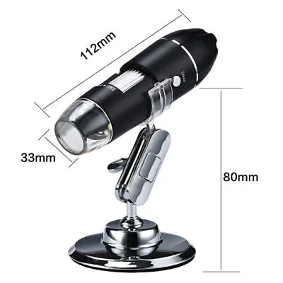 1600X 8LED USB Microscope Digital Electronic Magnifier HD Endoscope Camera Video • $14.07