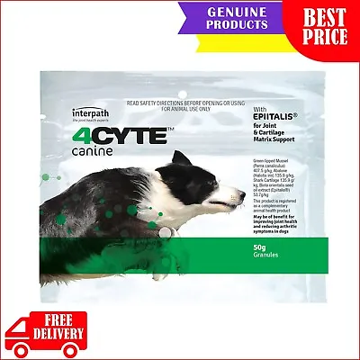 4Cyte Canine Joint Support Supplement Granules For Dogs 50 Gm Joint Care • $57.96