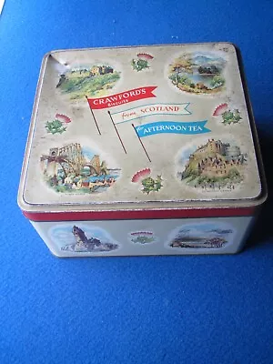 Crawfords Biscuits Ltd : Scotland  Biscuit Tin 1950's • £11.99