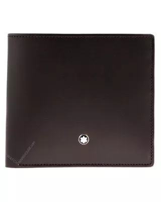 Montblanc Meisterstück 4cc With Flap Coin Case Brown Leather Wallet 114546 • $356