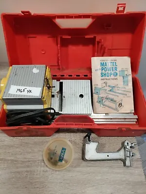 Vintage 1965 Mattel Power Shop 4 Tools In One-SawDrillSand & Lathe Untested. • $19.95