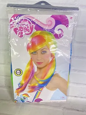 Hasbro My Little Pony Rainbow Dash Wig Adult Colorful Cosplay Dress Up Costume • $16