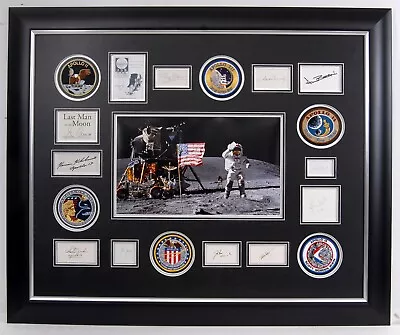 Apollo MOONWALKERS 12 Signed Framed Montage - Inc Neil Armstrong (AFTAL RD) COA • £9999.99